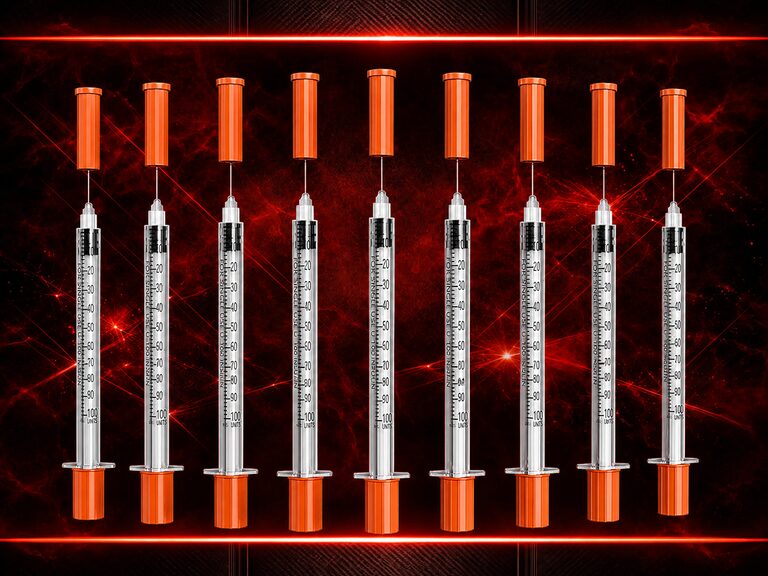 Insulin Syringes 8mm 31G 1ml (100 pack)